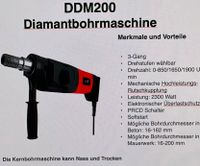 Zu Vermieten DDM200 Diamantbohrmaschine / Kernbohrgerät Nordrhein-Westfalen - Delbrück Vorschau