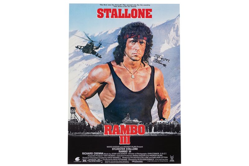 PLAKAT SYLVESTER STALLONE DIE CITY COBRA FILM POSTER AUTOGRAMM