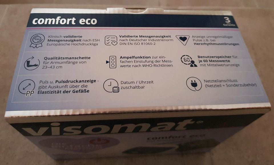 Blutdruck Messgerät neu Visomat comfort eco in Steinfeld