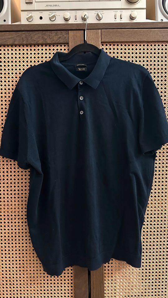 Massimo Dutti Poloshirt Marineblau Blau - Größe XL, fittet wie L in Berlin