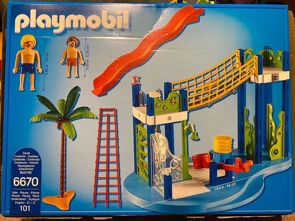 Playmobil 6670 Wasserspielplatz Dusche Rutsche Wippe Kletterturm in Ludwigshafen