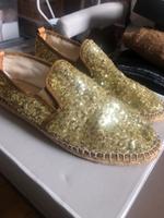 Besondere Espadrilles mit goldenen Pailletten. Made in Spain Hessen - Hanau Vorschau