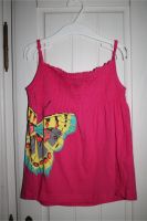 H&M Tank Top T-shirt Trägertop Gr. 110 116 pink gelb Schmetterlin Harburg - Hamburg Heimfeld Vorschau