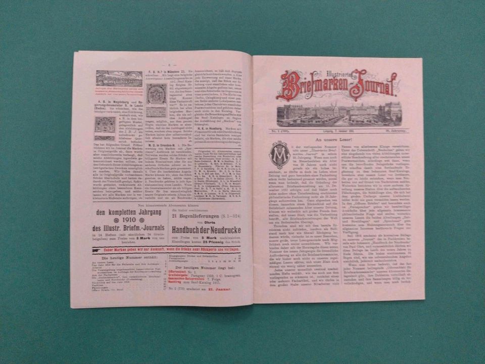 BRD Briefmarken Illustriertes Briefmarken - Journal 1911 in Wunsiedel