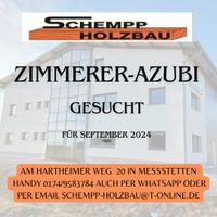 Azubi im Zimmererhandwerk Baden-Württemberg - Meßstetten Vorschau