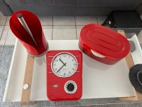 Wesco Küchen-Set, Rot, Brotkasten, Uhr, Küchenrollenhalter Nordrhein-Westfalen - Erftstadt Vorschau