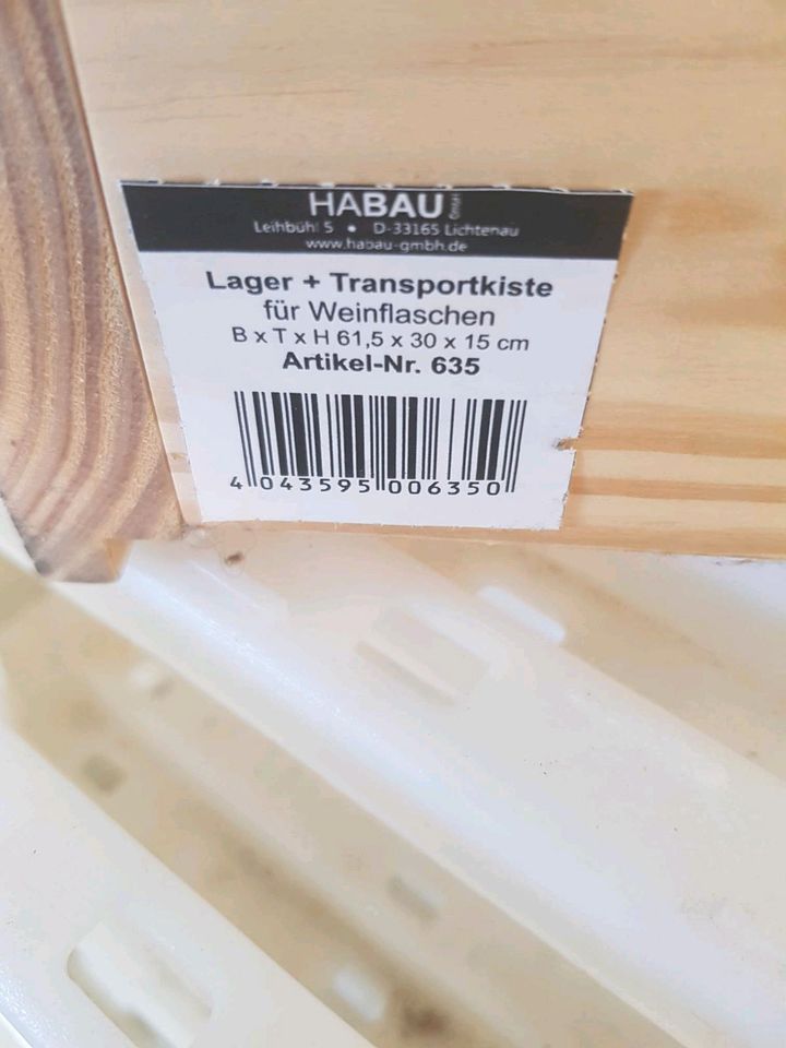 Holzkiste für Wein Versand oder Aufbewahrung in Goslar