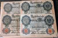 4 Reichsbanknoten 1914 Hannover - Mitte Vorschau