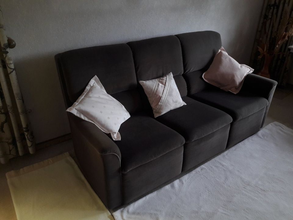 Sofa Couch 3-Sitzer Hochlehner Polstergarnitur Franz Fertig in Bremen