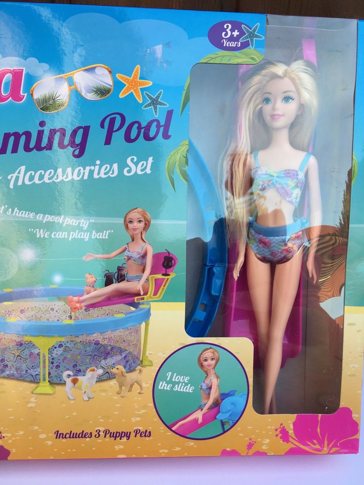 SIENNA Puppe wie Barbie Swimmingpool Wasser Spielzeug NEU in Stadthagen
