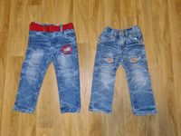 2 coole Jeanshosen JEANS + Gürtel Gr.92 ~Feuerwehr~ Leipzig - Kleinzschocher Vorschau