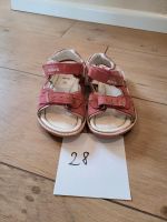 Kinderschuhe Lasocki Ledersandale in Rot / Weiß mit Klett gr. 28 Hessen - Rodenbach Vorschau