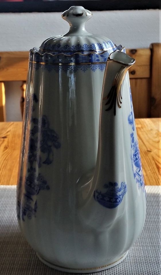 China Blau Porzellan Echt Tuppack Tiefenfurt Art Déco 1920-1940 in Bad Oldesloe