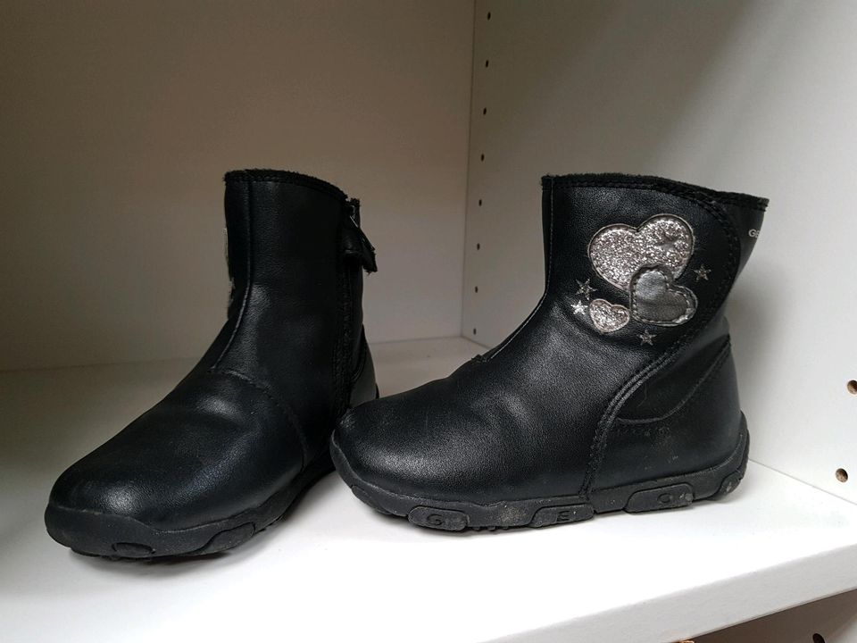 Geox schwarze Stiefel Schuhe gr 21 in Kaufbeuren