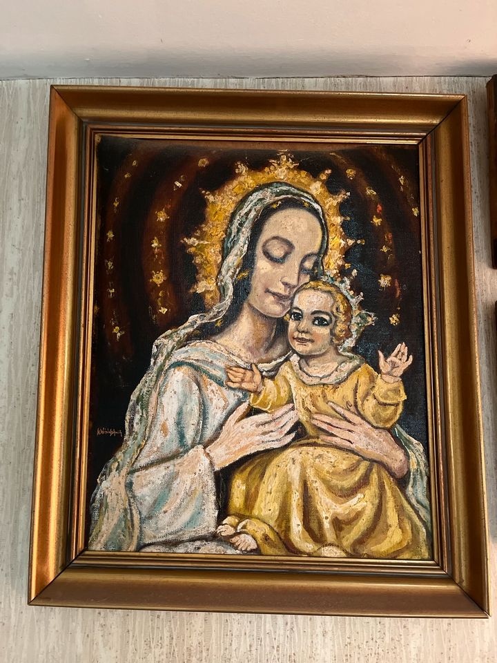 13 antike Heiligen  Bilder gemalt  heilige Maria Jesus Landschaft in Köln
