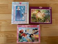 3 Puzzle Frozen Disney Princess Einhorn Hessen - Dornburg Vorschau