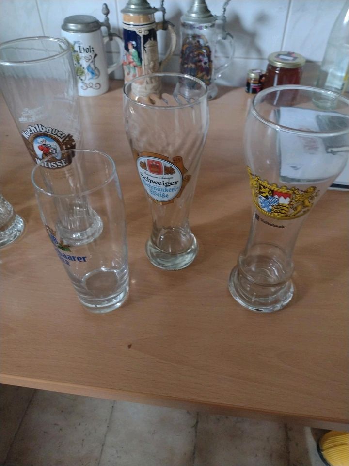 Biergläser in Schrobenhausen
