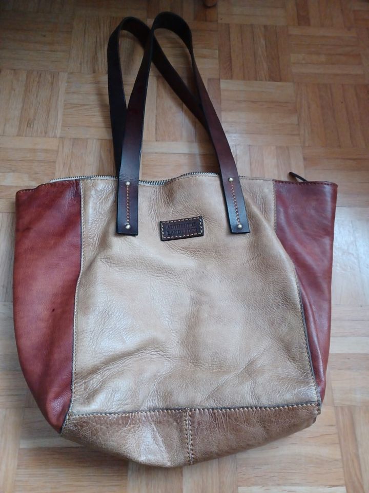 Authentic Landleder Tasche Echtleder Umhängetasche Tragetasche in Coburg