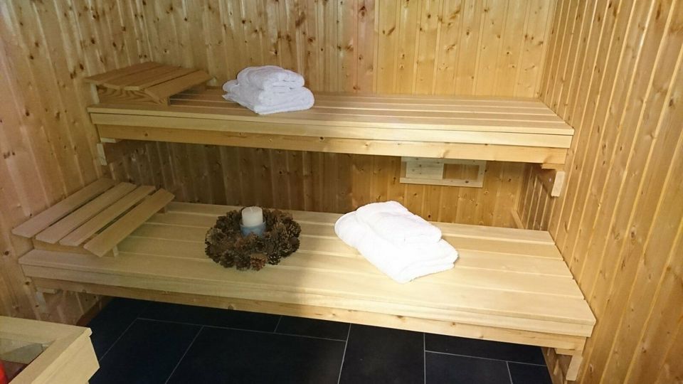 Ferienhaus 4* mit Sauna, Terrasse, Garten, Fahrrädern & Fitness in Hilgermissen