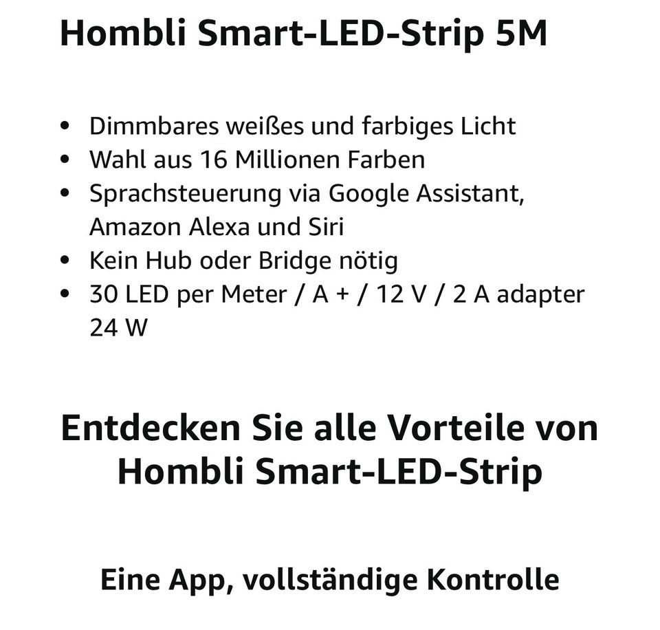 Hombli Smart LED Strip in Bochum