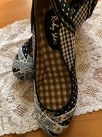 Schwarz weiss Pumps / Ballerina mit kleinem Absatz Saarbrücken-Mitte - Alt-Saarbrücken Vorschau