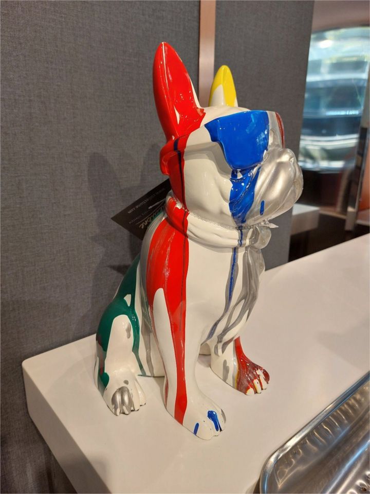 Design Hund Französische Bulldogge Kunstharz Handbemalt in Köln