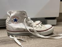Converse All Star Sneakers 39 NP weiß 2x getragen Gebrauchsspuren Dresden - Cotta Vorschau