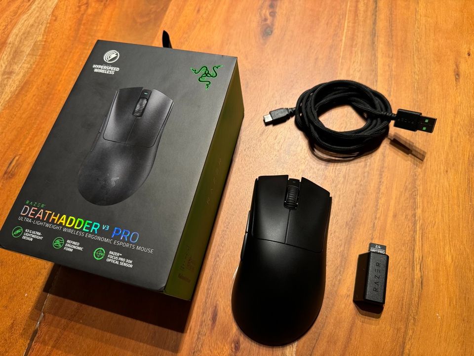 Razer Deathadder V3 Pro, 63g, Wireless, wie neu in Bamberg