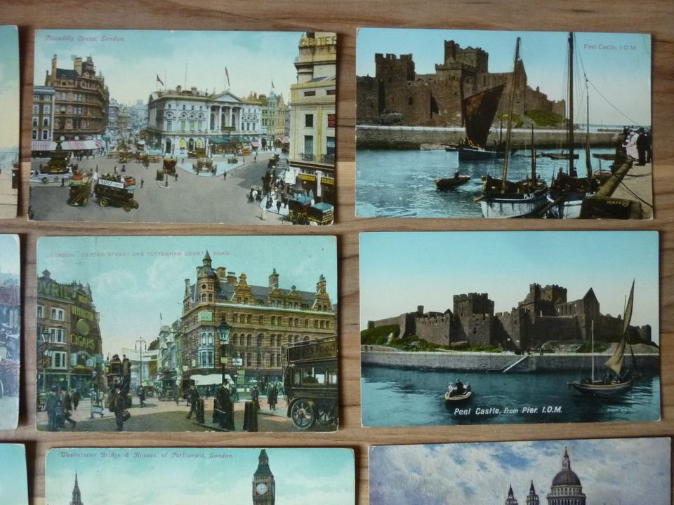 17 sehr alte Postkarten aus England, London 1910er - 30er Jahre in Berlin