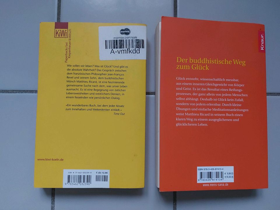 Matthieu Ricard 3 Bücher Glück und Der Mönch und der Philosoph in Berlin