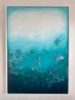 Acryl Bild XL Leinwand Abstrakt Kunst Struktur Gemälde Meer Blau Niedersachsen - Nordenham Vorschau