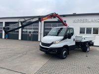 SONDERPREIS✅ IVECO DAILY 72C18 |Meiller Kipper|Kran HMF340K3|Nutzlast 2914Kg|Funk & Greifer|AHK |Rate ab 1358 Euro|LKW bis 7,5t| Klima | Baustellenfahrzeug | Kommunen | Galabau | Hessen - Griesheim Vorschau