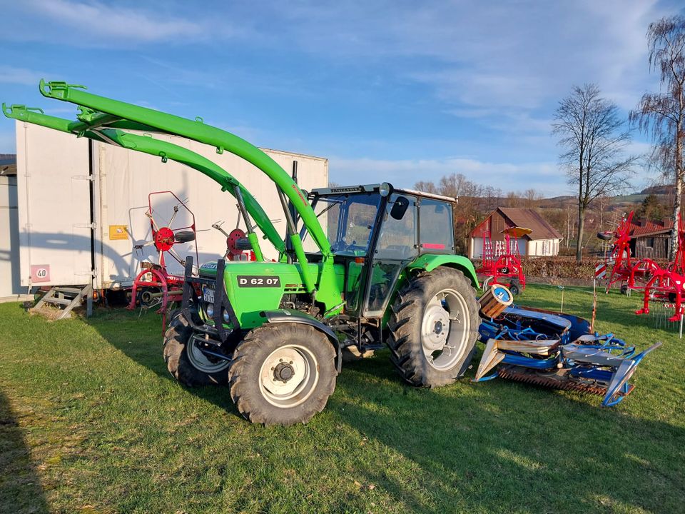 Deutz-Fahr 6206 A S, 6207, Traktor Allrad Baas Frontlader in Scheden