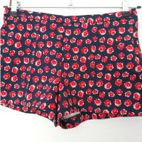 Shorts blau mit rot/weissem Blütenprint, Gr. 38, BW/Elasthan Nordrhein-Westfalen - Düren Vorschau