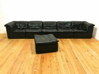 Laauser Patchwork Modular Sofa Leder Fußhocker Schwarz 70eVintage Köln - Fühlingen Vorschau