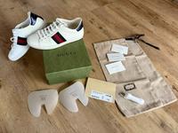 Gucci Sneaker ACE Gr. 38 weiß blau rot wie neu Bayern - Hebertshausen Vorschau
