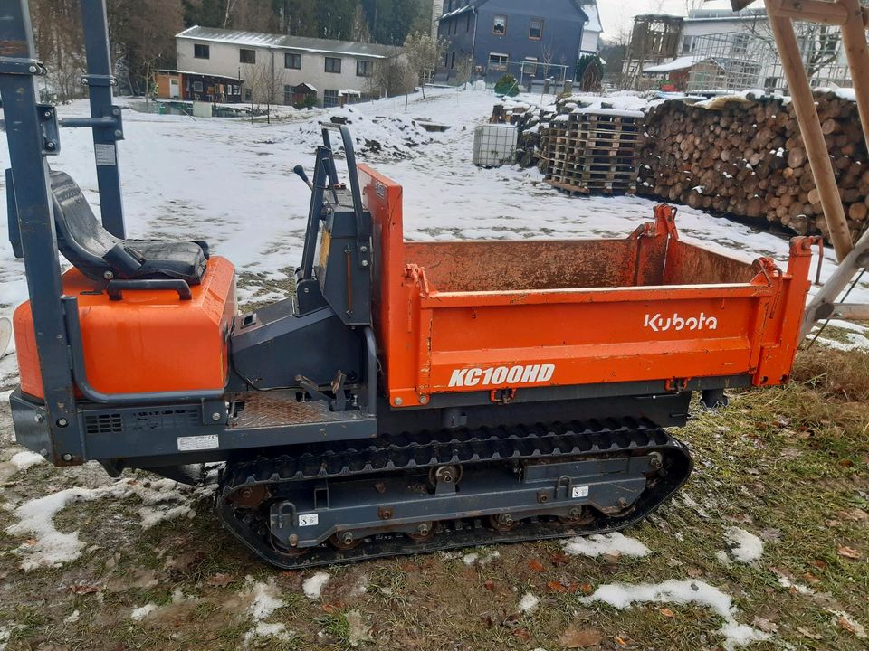 Kettendumper Dumper Kubota KC 100 HD 2019 315h 12000 Netto Top in Bad Lobenstein