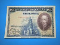Banknote Geldschein Spanien - 25 Pesetas 1928 Sachsen - Bad Brambach Vorschau