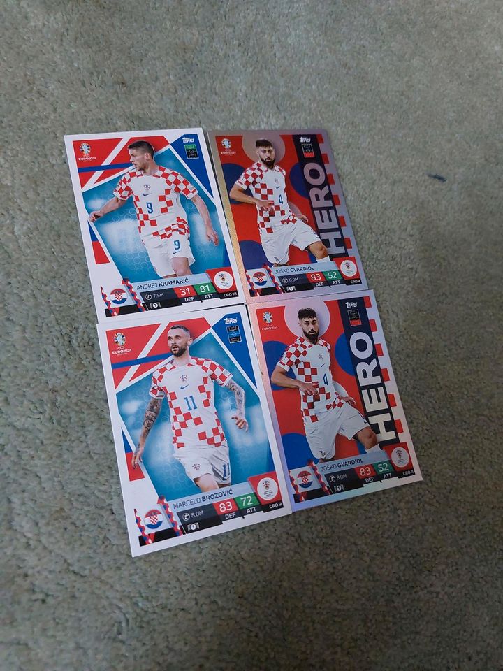 Topps Match Attax EM 24 Karten in Arnsberg