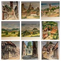 Gerhard Franke Aquarell Pastell Stadtansichten Zeichnungen Kunst Berlin - Zehlendorf Vorschau