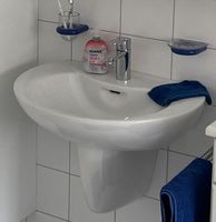 Keramag Waschbecken mit Halbsäule incl. Grohe Armatur Nordrhein-Westfalen - Drensteinfurt Vorschau