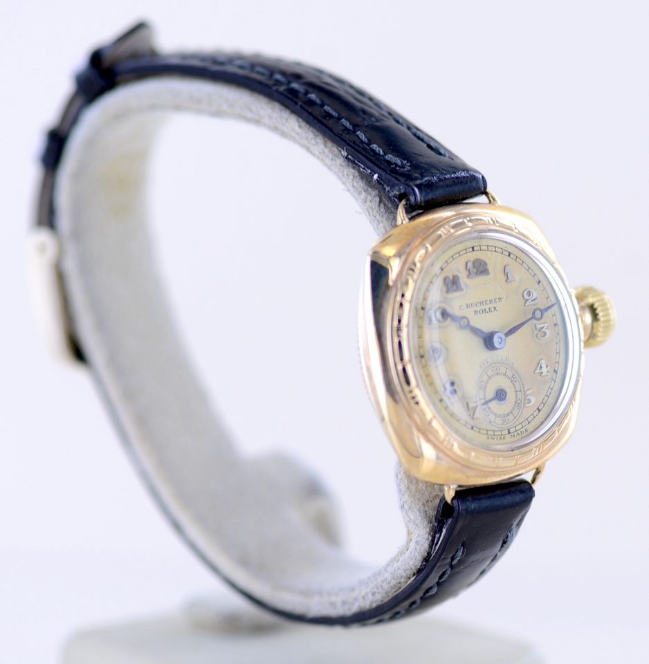 Rolex Lady Oyster Perpetual 18K Gold Kanalschwimmer 1929 Bucherer in Langenfeld