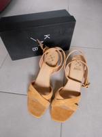 **KMB Sandalen High Heels Blockabsatz Gr 40 Leder** Brandenburg - Potsdam Vorschau