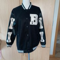 Baseball College Jacke Schwarz (Stoff) Weiß (Kunstleder) Gr.L Bayern - Tiefenbach Kr Passau Vorschau