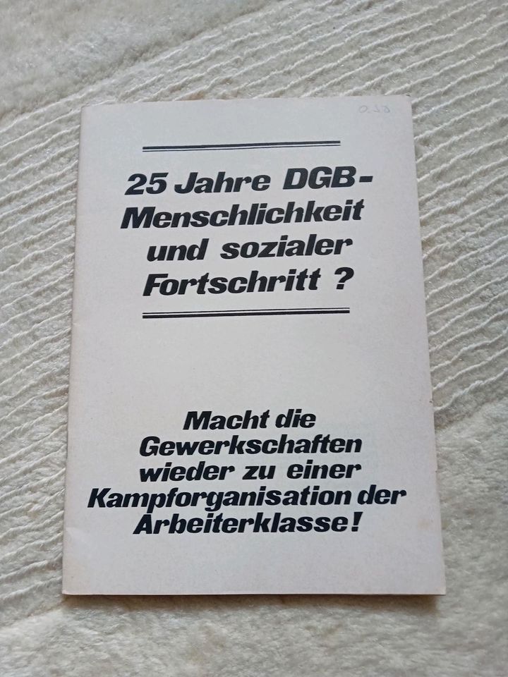 25 Jahre DGB Broschüre 1974 in Rottweil