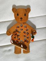 Fädel Tier Teddy aus Holz, Montessori Spielzeug Nordrhein-Westfalen - Rietberg Vorschau