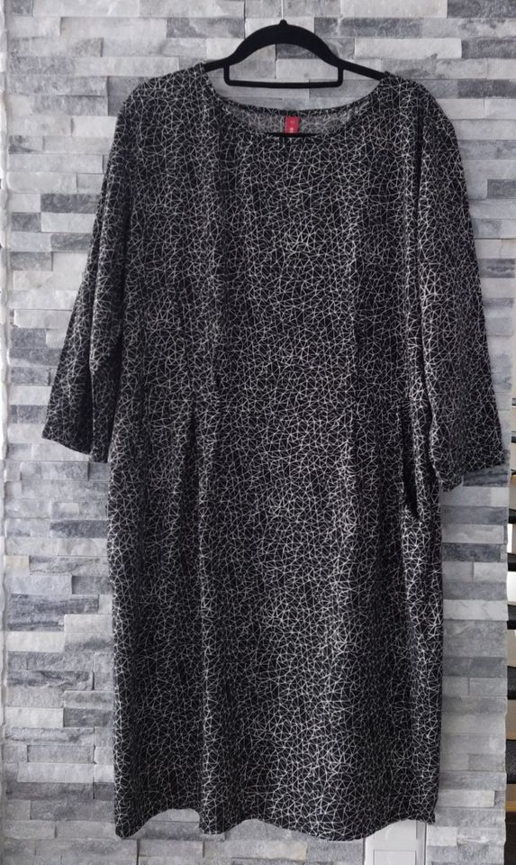 Gr. 42 Kleid EDC Blusenkleid schwarz leicht Viskose mit Taschen in Crailsheim
