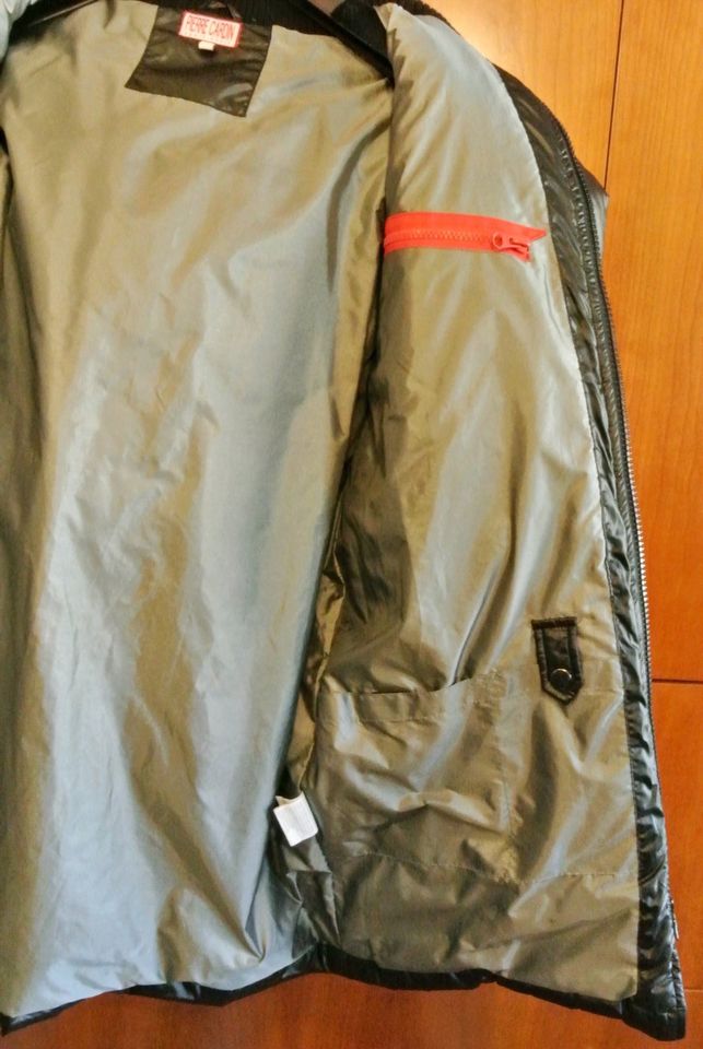 Daunen Jacke Parka Pierre Cardin Anorak Fellbesatz Kapuze Black L in Steinwenden