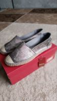 Damen Mustang Espadrilles Slipper Gr.39 Grau Metallic Nordrhein-Westfalen - Gütersloh Vorschau