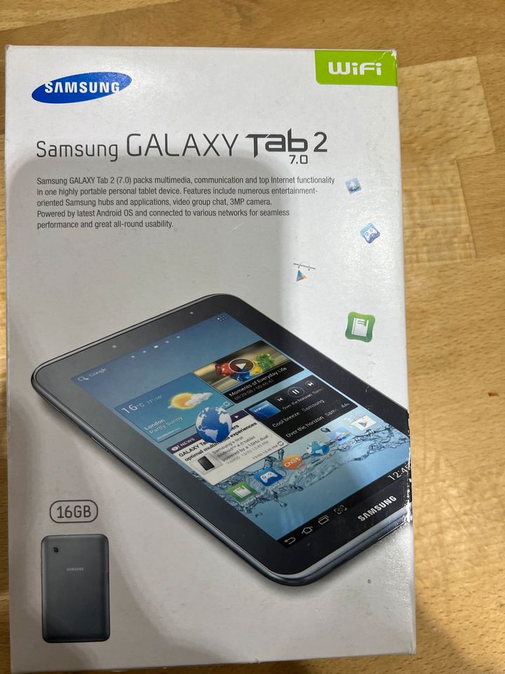 Samsung Galaxy Tab 2 7.0 GT-P3110 16 GB schwarz in Pfinztal
